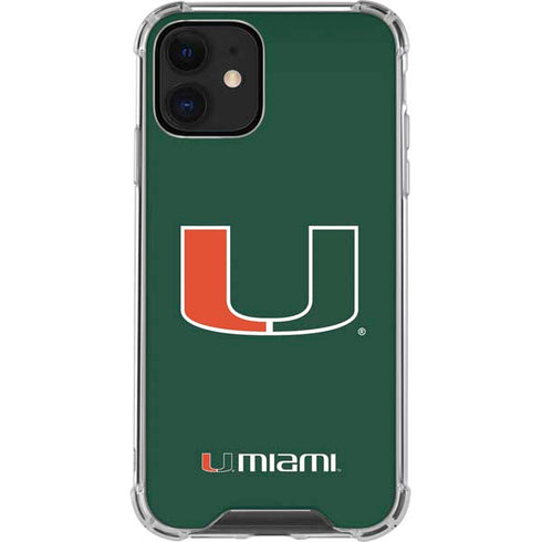 University of Miami The U iPhone 12 Mini Clear Case