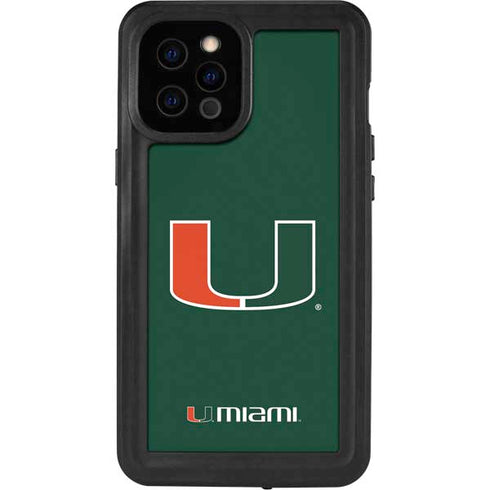 University of Miami The U iPhone 12 Pro Max Waterproof Case