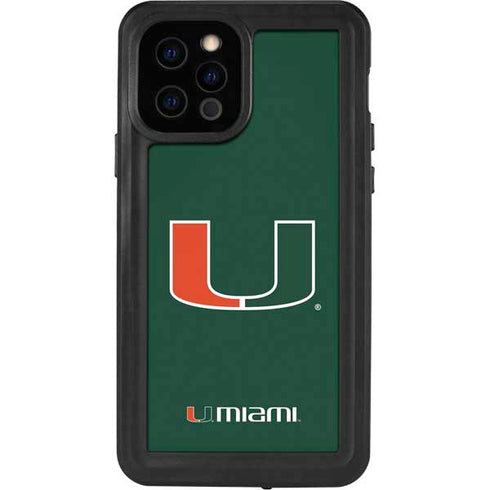University of Miami The U iPhone 12 Pro Waterproof Case