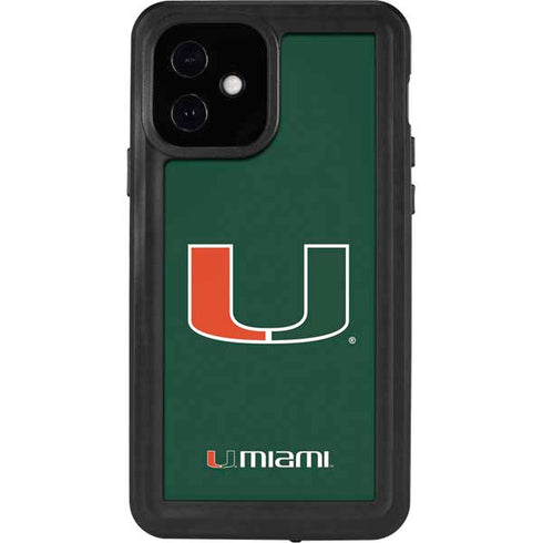University of Miami The U iPhone 12 Waterproof Case