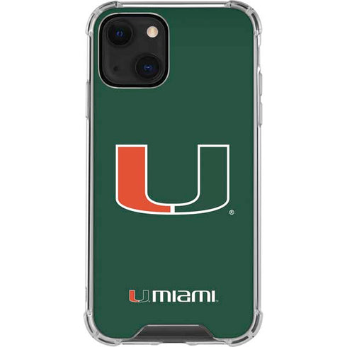 University of Miami The U iPhone 13 Mini Clear Case