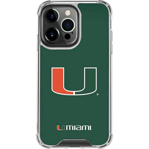 University of Miami The U iPhone 13 Pro Clear Case