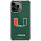 University of Miami The U iPhone 14 Pro Max Clear Case