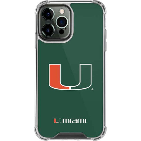 University of Miami The U iPhone 15 Pro Max Clear Case