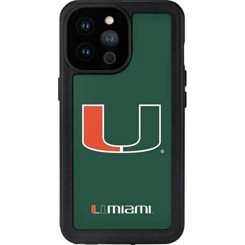 University of Miami The U iPhone 14 Pro Max Waterproof Case