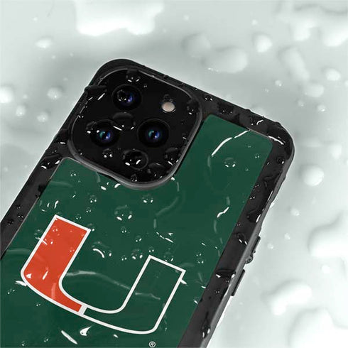 University of Miami The U iPhone 14 Pro Waterproof Case