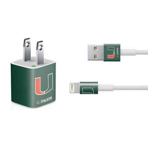University of Miami The U iPhone Charger (5W USB) Skin