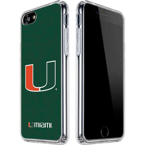 University of Miami The U iPhone SE (2nd & 3rd Gen) Clear Case