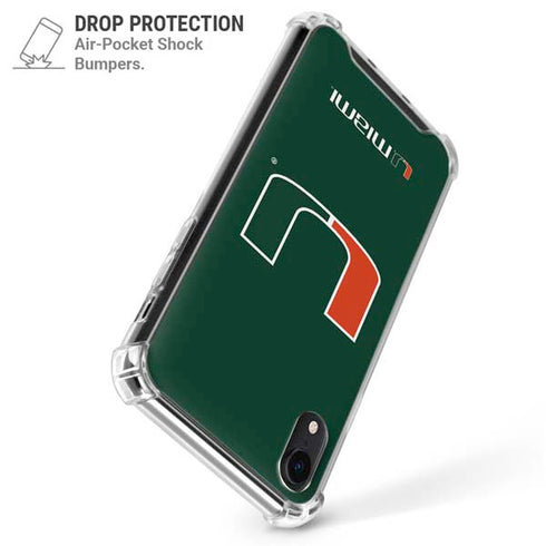 University of Miami The U iPhone XR Clear Case