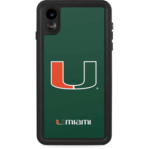 University of Miami The U iPhone XR Waterproof Case