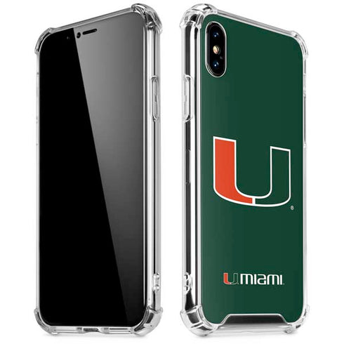 University of Miami The U iPhone XS Max Clear Case