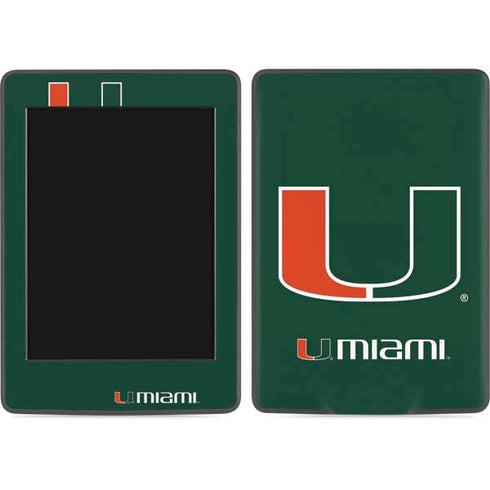 University of Miami The U Amazon Kindle Skin
