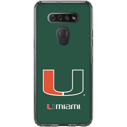University of Miami The U LG K51/Q51 Clear Case