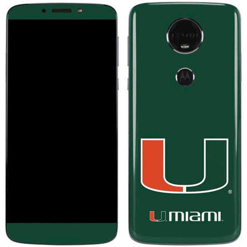 University of Miami The U Moto E5 Plus Skin