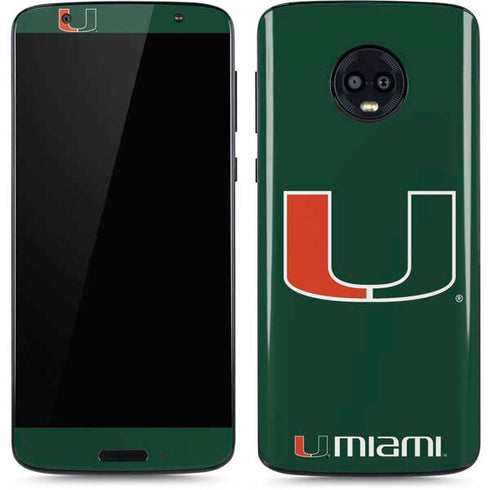 University of Miami The U Moto G6 Skin