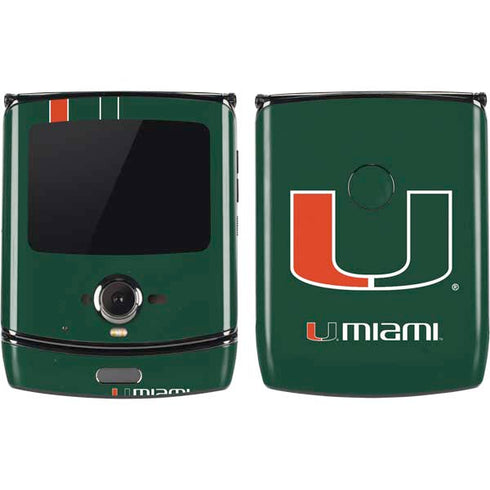 University of Miami The U Motorola RAZR Skin