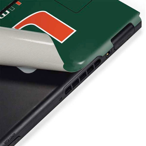 University of Miami The U Nintendo Switch Bundle Skin