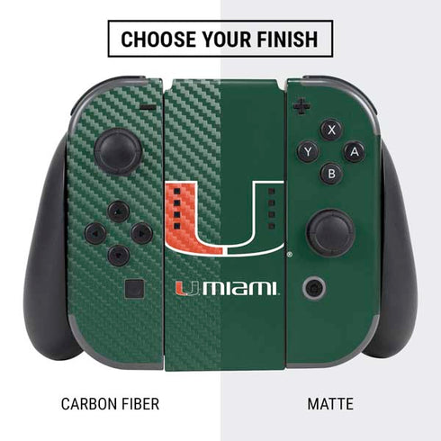 University of Miami The U Nintendo Switch Bundle Skin