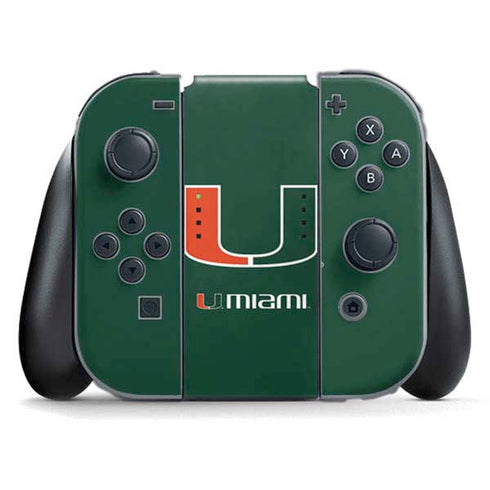 University of Miami The U Nintendo Switch (2017-2021) Joy-Con Controller Skin