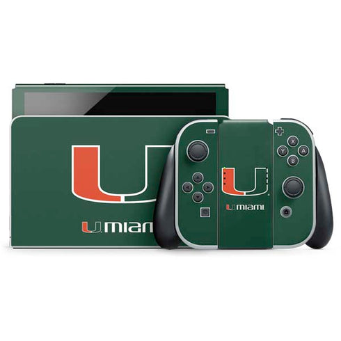 University of Miami The U Nintendo Switch OLED (2021) Skin