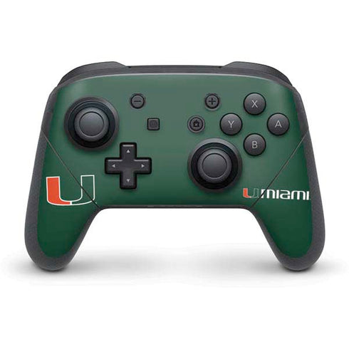 University of Miami The U Nintendo Switch Pro Controller Skin