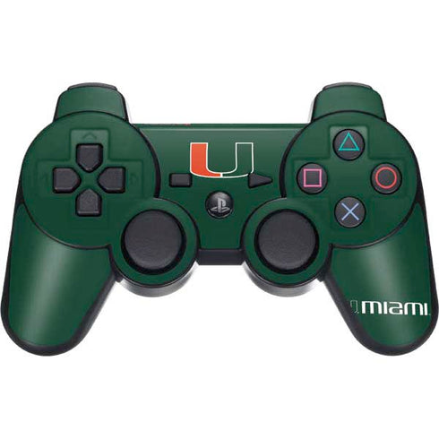 University of Miami The U PS3 Dual Shock wireless controller Skin