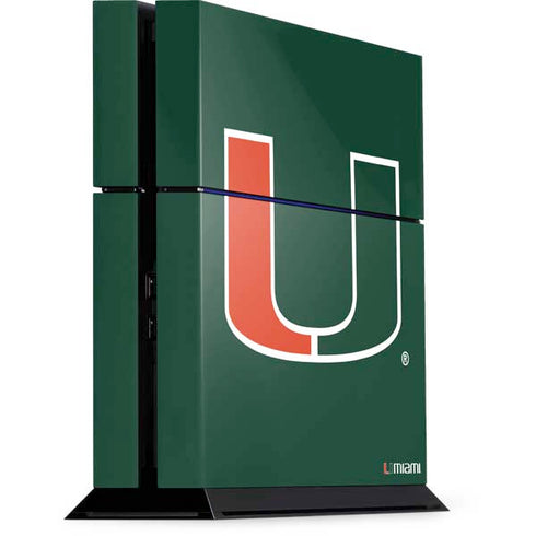 University of Miami The U PS4 Console Skin