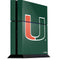 University of Miami The U PS4 Console Skin