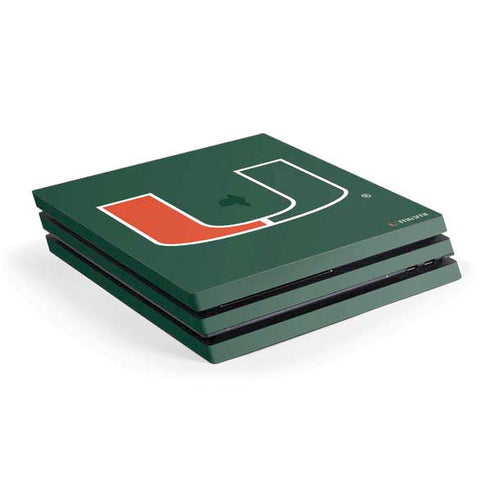 University of Miami The U PS4 Pro Console Skin