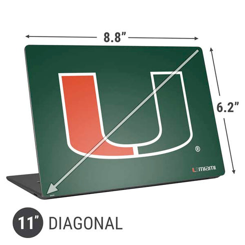University of Miami The U Universal Laptop 11in (8.8 x 6.2in) Skin