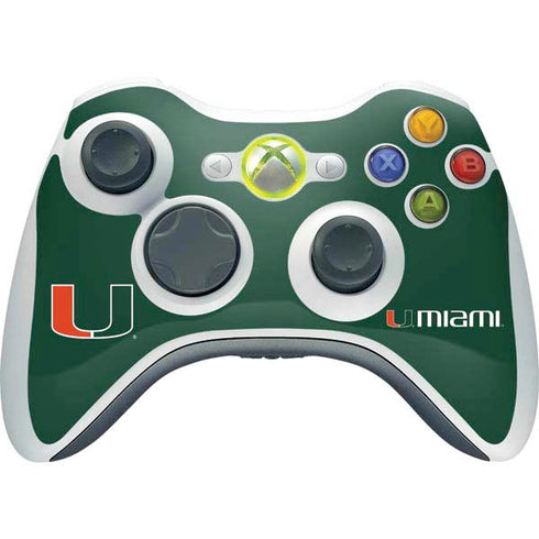 University of Miami The U Xbox 360 Wireless Controller Skin