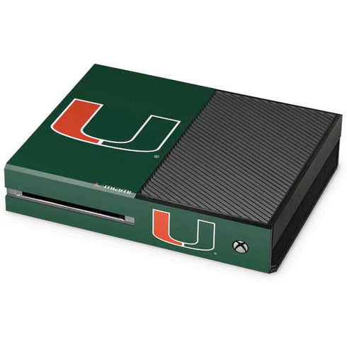 University of Miami The U Xbox One Console Skin