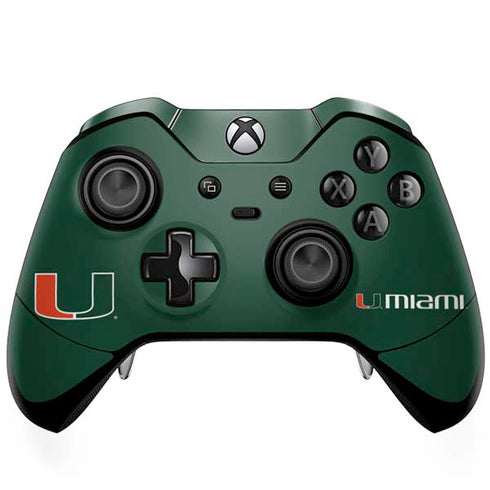 University of Miami The U Xbox One Elite Controller Skin