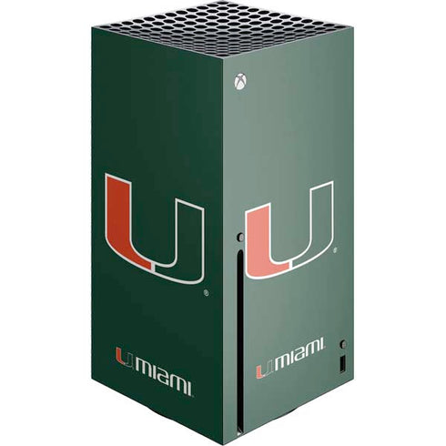 University of Miami The U Xbox Series X Console Skin