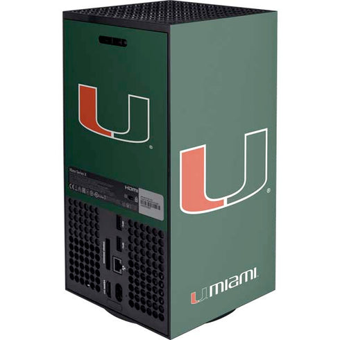 University of Miami The U Xbox Series X Console Skin