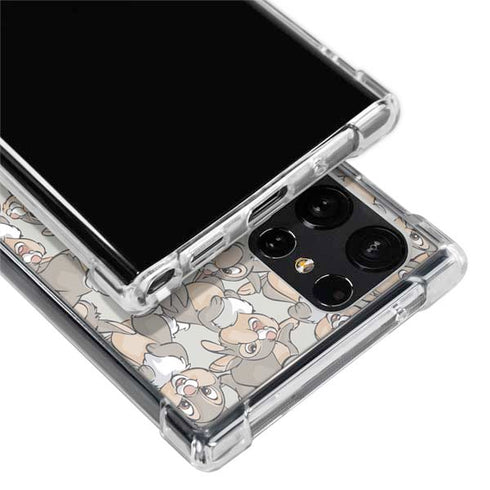 Disney Bambi Thumper Character Pattern Galaxy S22 Ultra Clear Case