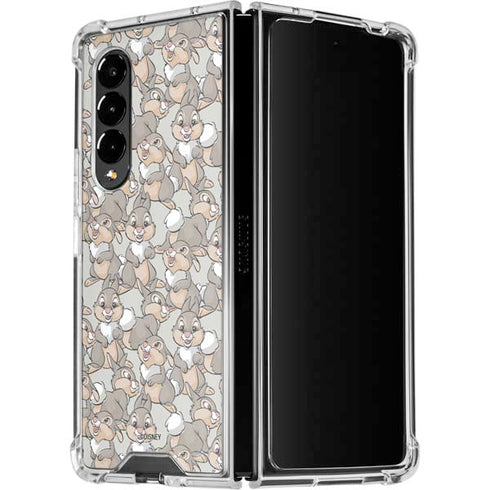 Disney Bambi Thumper Character Pattern Galaxy Z Fold4 5G Clear Case