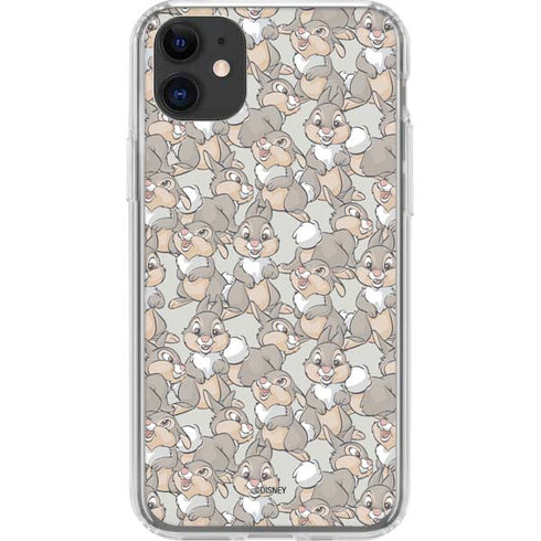Disney Bambi Thumper Character Pattern iPhone 11 Clear Case