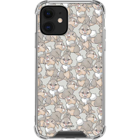 Disney Bambi Thumper Character Pattern iPhone 12 Clear Case