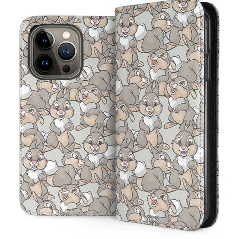 Disney Bambi Thumper Character Pattern iPhone 13 Pro Folio Case