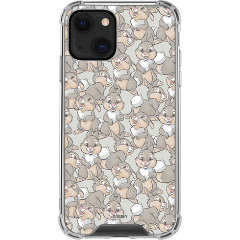 Disney Bambi Thumper Character Pattern iPhone 14 Plus Clear Case