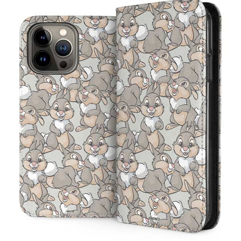 Disney Bambi Thumper Character Pattern iPhone 15 Pro Max Folio Case
