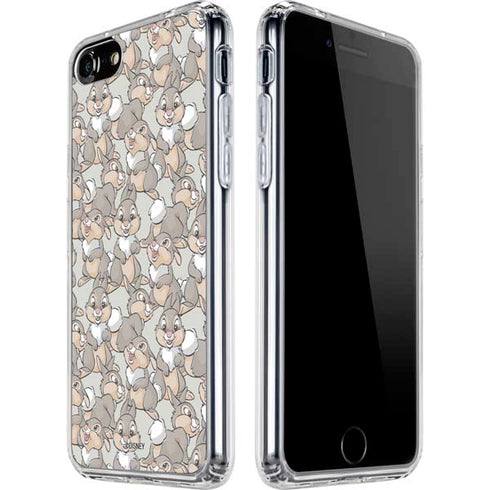 Disney Bambi Thumper Character Pattern iPhone SE (2nd & 3rd Gen) Clear Case