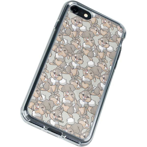Disney Bambi Thumper Character Pattern iPhone SE (2nd & 3rd Gen) Clear Case