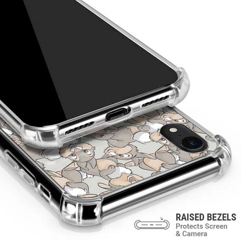 Disney Bambi Thumper Character Pattern iPhone XR Clear Case