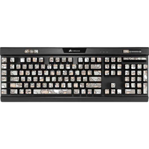 Disney Bambi Thumper Character Pattern K95 RGB PLATINUM Mechanical Gaming Keyboard Skin