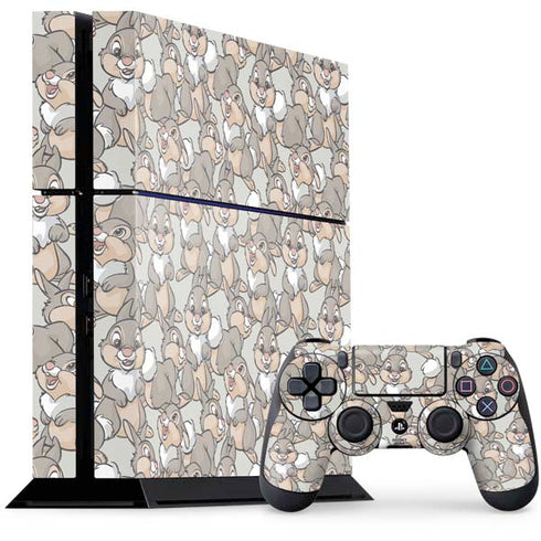 Disney Bambi Thumper Character Pattern PS4 Console and Controller Bundle Skin