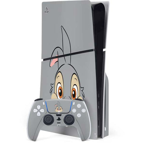 Disney Bambi Thumper Portrait PS5 Slim Disk Bundle Skin