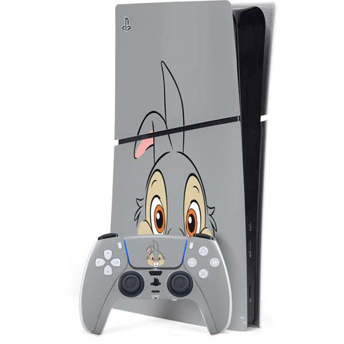 Disney Bambi Thumper Portrait PS5 Slim Digital Edition Bundle Skin
