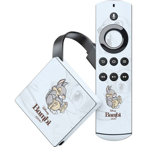 Disney Bambi Thumper Sketched portrait Amazon Fire TV Skin